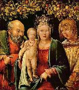 Albrecht Altdorfer Heilige Familie mit einem Engel oil painting